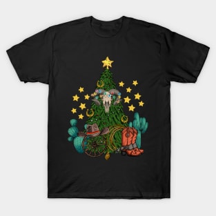 Cowboy christmas tree T-Shirt